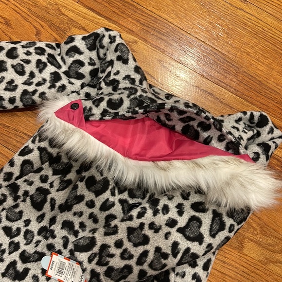 NWT Cat & Jack Girls Leopard Pea Coat (4/5) - Picture 9 of 9